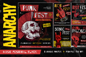 Anarchy - Flyer Templates, a Flyer Template by Inviline.co