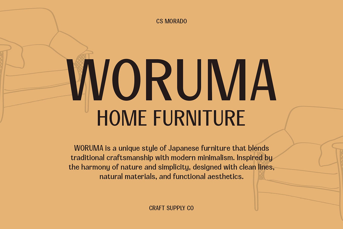 CS Morado – Contemporary Font, a Sans Serif Font by Craft Supply Co. (Photo 3 of 8)