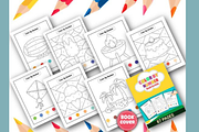 Color by Number Coloring Pages, an Education Illustration by shopcosm (Thumbnail 2 of 2)