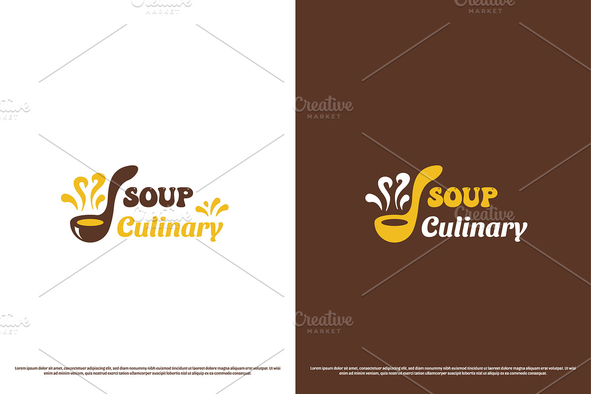 Soup Culinary Logo Design Icon, a Branding & Logo Template by Morvana Crew