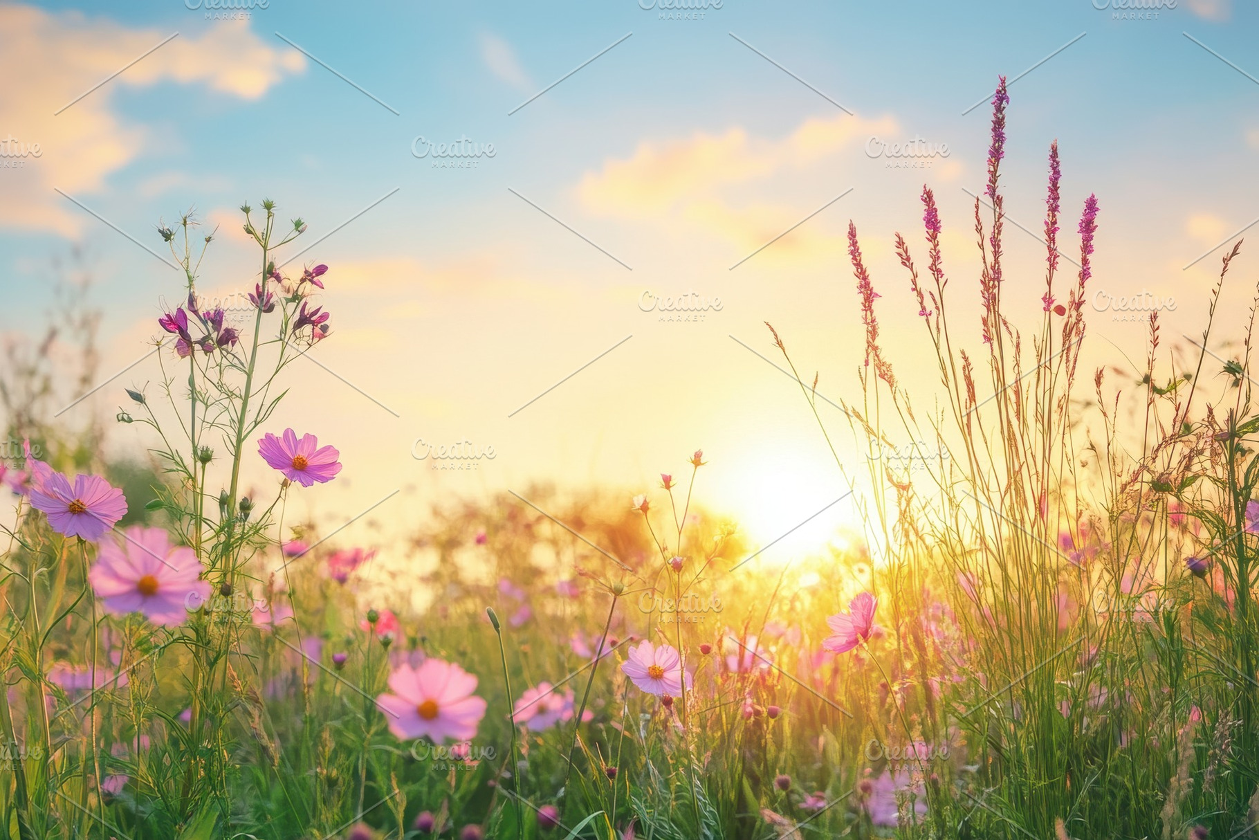 Beautiful summer rustic landscape, a Photo by Pavel_design
