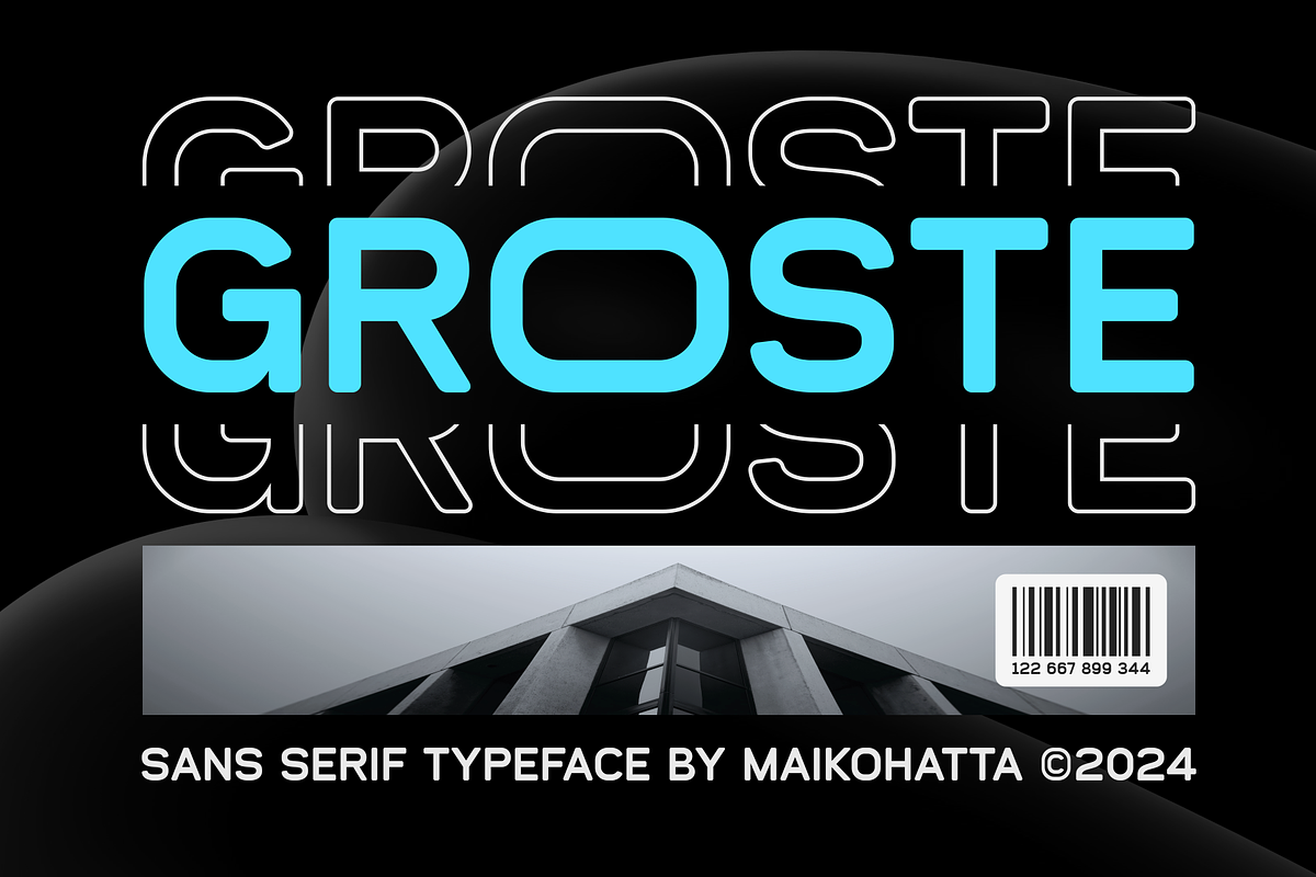 Groste - Sans Serif Typeface, a Sans Serif Font by MaikoHatta (Photo 2 of 7)