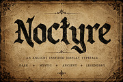 NOCTYRE, a Blackletter Font by Wow Magic (Thumbnail 3 of 4)
