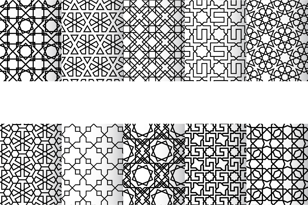 Islamic seamless geometric pattern 2, a Pattern Graphic by Yapanda (Photo 2 of 2)
