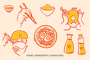 Korean Food Vector Illustrations, a Food Illustration by Studio Papercuts (Thumbnail 3 of 10)