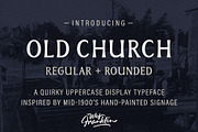 Old Church - Serif Display Typeface, a Font by Wes Franklin (Thumbnail 1 of 6)