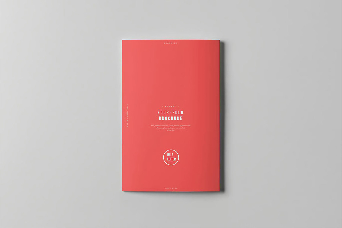 4-Fold Half Letter Brochure Mockup, an Advertising Mockup by zippypixelstudio (Photo 12 of 13)