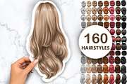 Natural hair clipart, an Illustration by Elenbushe (Thumbnail 1 of 10)