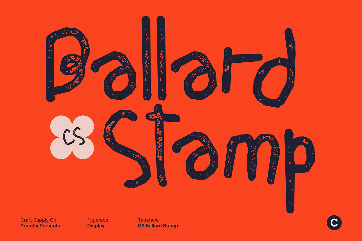 CS Ballard Stamp, a Handwritten Font by Craft Supply Co. (Photo 1 of 8)