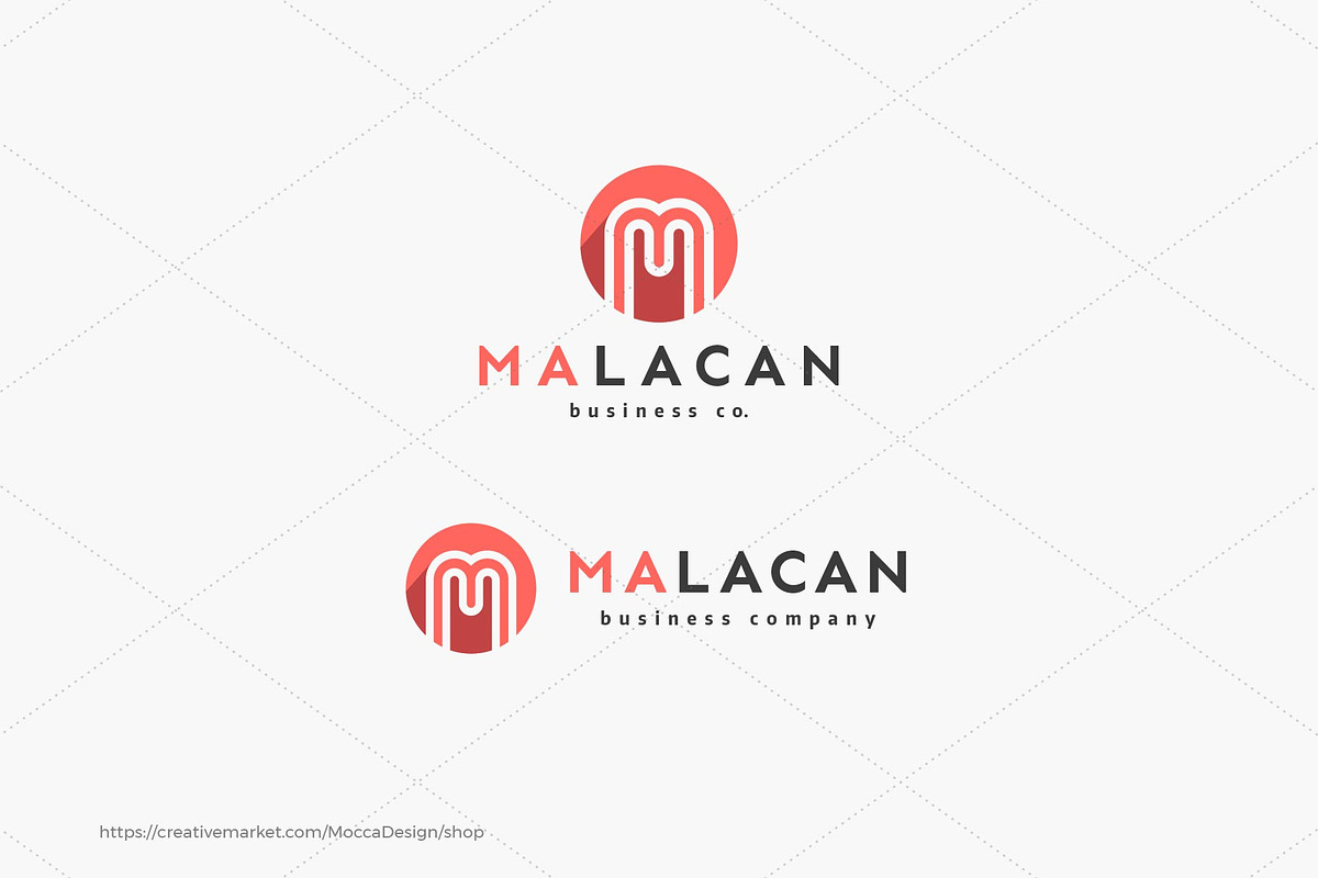 Malacan Logo - Letter M Monogram, a Branding & Logo Template by Mocca Design (Photo 2 of 6)