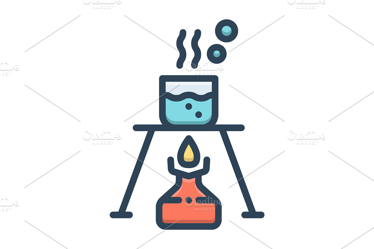 Burner lamp burner color icon, a Duotone Icon by Creative priyanka
