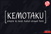 Kemotaku Font, a Handwritten Font by mikailain (Thumbnail 1 of 4)