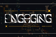 Engaging Stencil Font, a Sans Serif Font by 177Studio (Thumbnail 1 of 8)
