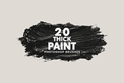 Thick Paint Strokes Brushes, a Brush Add-On by AB-TheDesigner (Thumbnail 1 of 4)