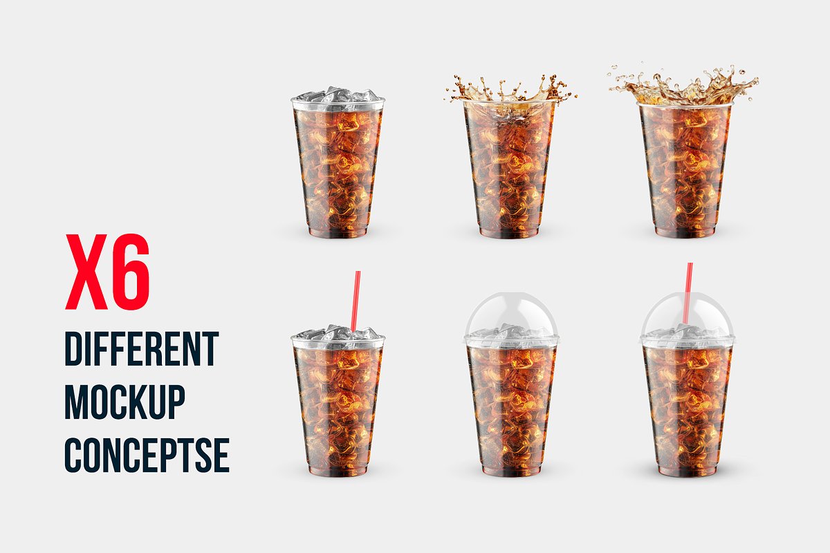 Soda Cup 450ml With Ice Mockup, a Cups & Container Mockup by BlackMockup (Photo 2 of 10)