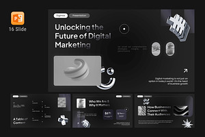 Digital Marketing Presentation, a Presentation Template by Eklip Studio