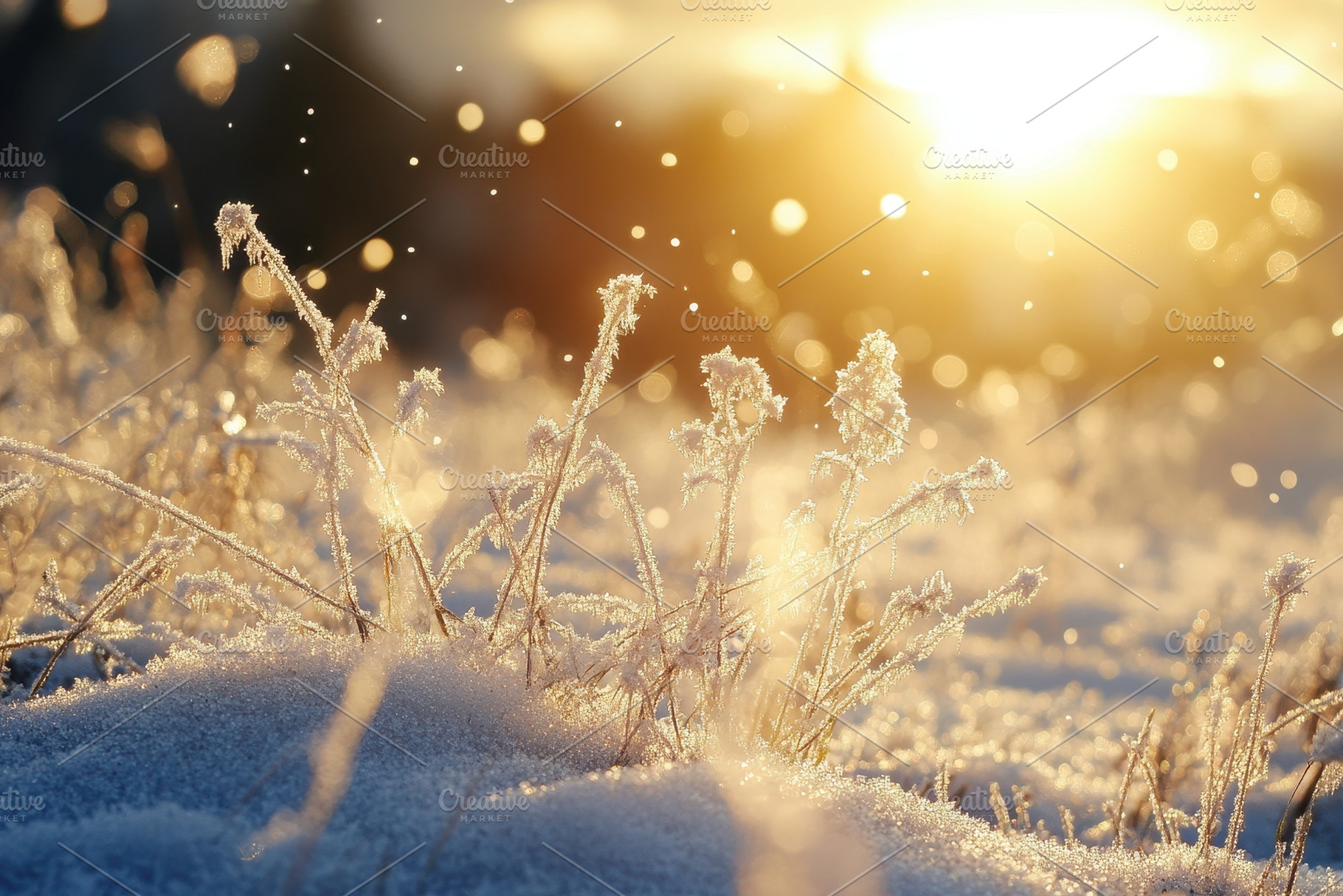 Sunrays illuminate frosty grass whil, a Photo by Iftikhar Alam