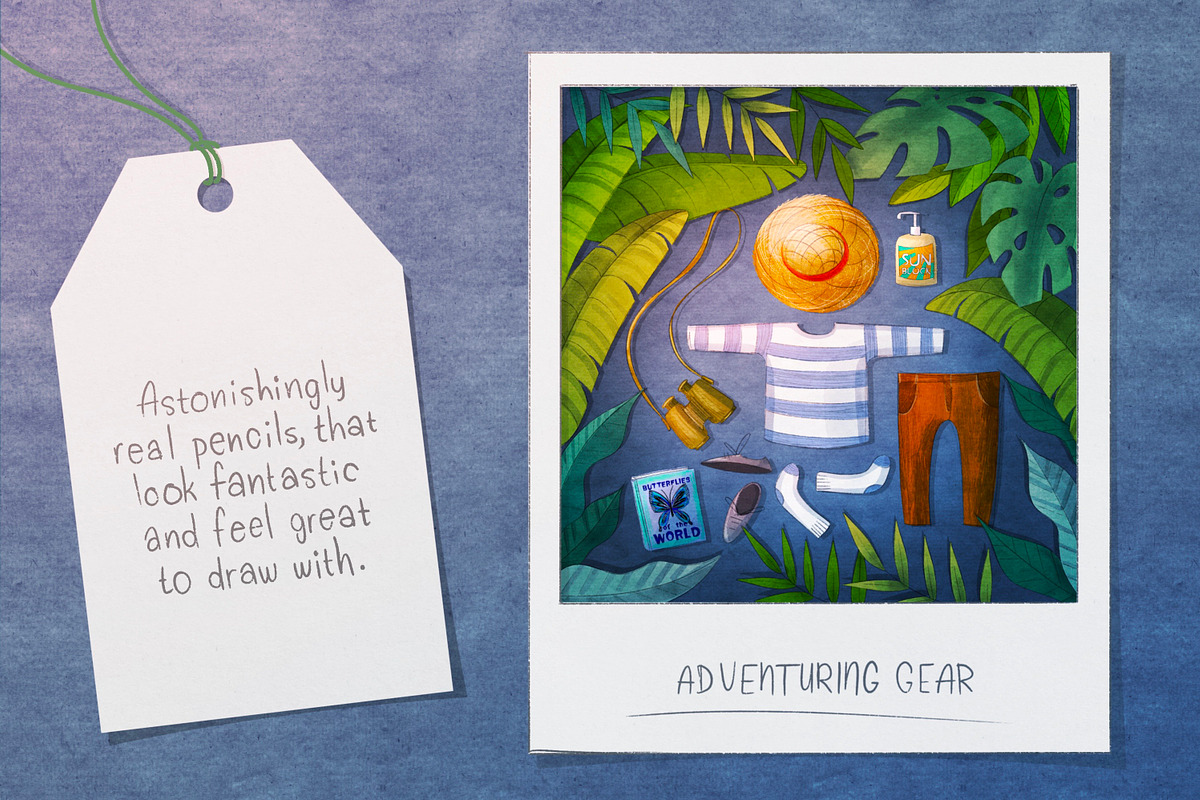 Pencil, Paint & Paper for Procreate, a Brush Add-On by UPROOT (Photo 8 of 9)