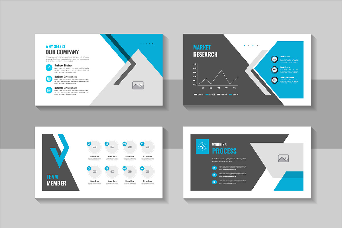 Simple Business Plan Slide Template, a Presentation Template by Pavel_design (Photo 3 of 4)