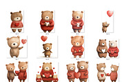 Valentine teddy bear, an Object Graphic by MyLittleMeow (Thumbnail 4 of 6)