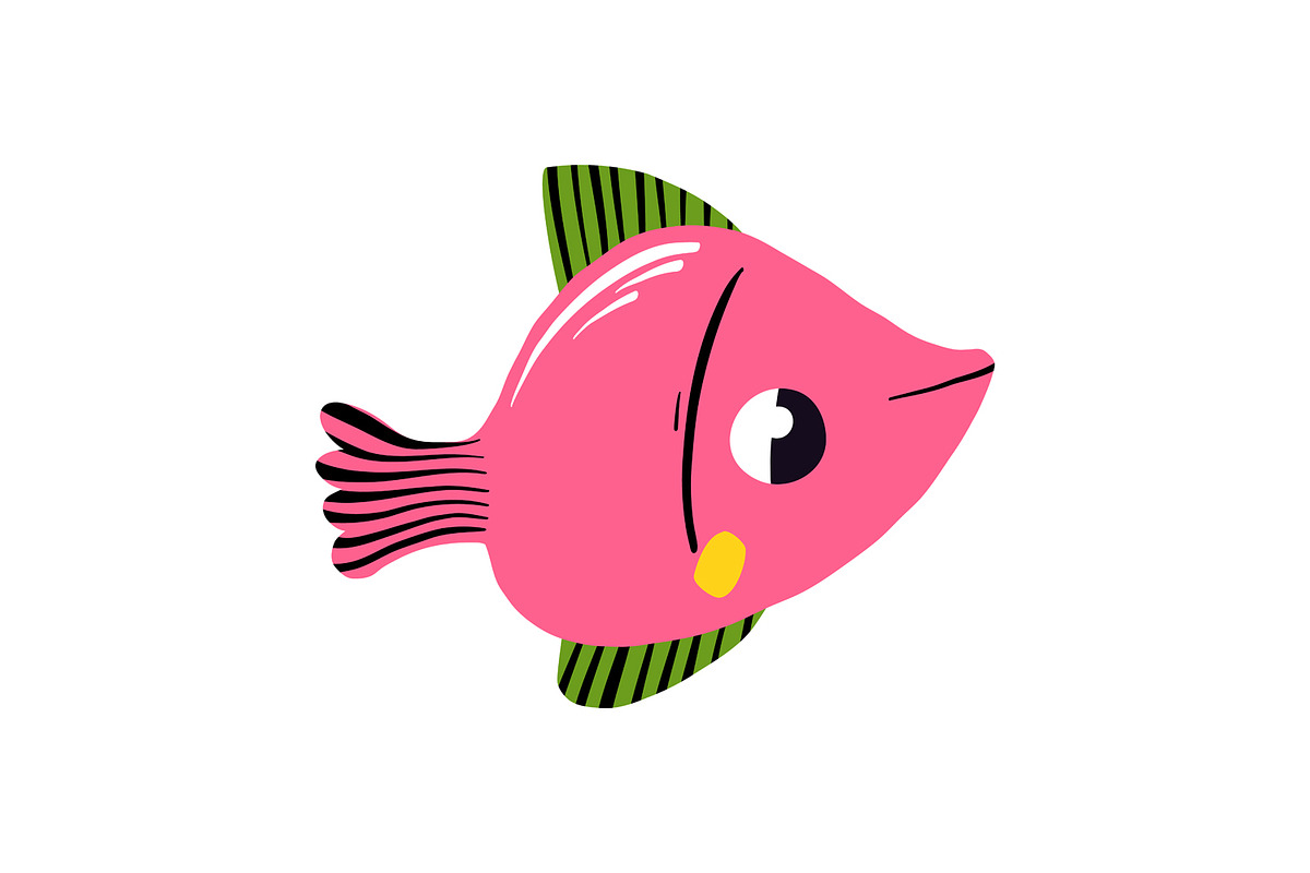 Cute Mediterranean Sea Life Clipart, a Seasonal Illustration by the_myro (Photo 5 of 6)