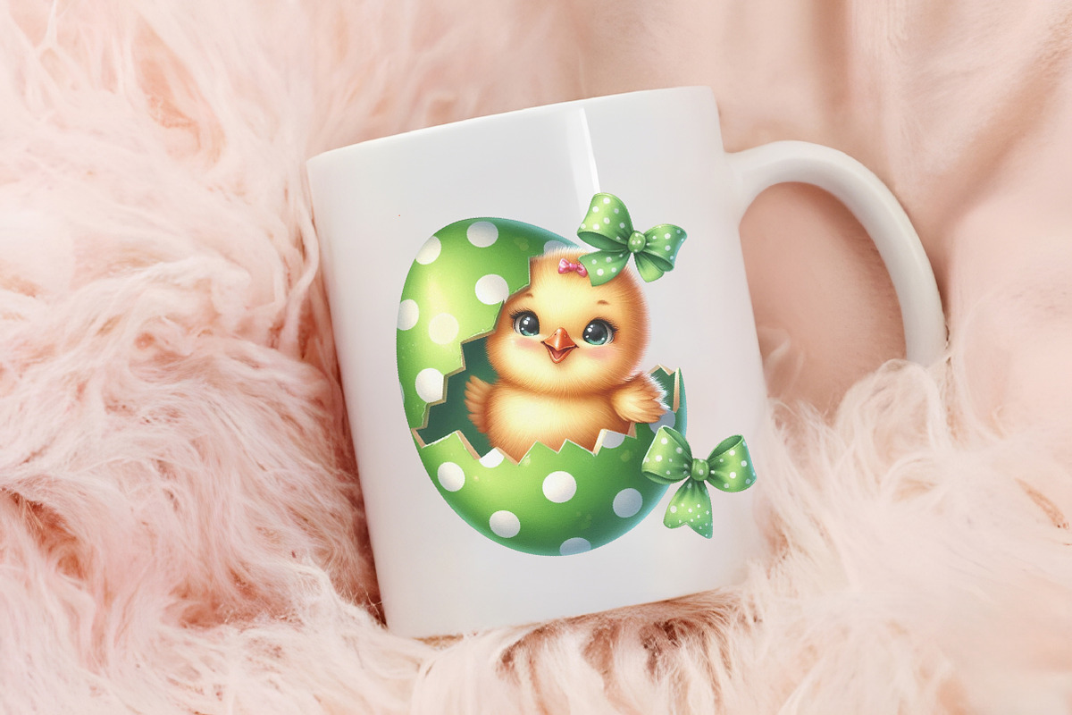 Baby chicken Easter day sublimation, an Illustration by RobertsArt (Photo 3 of 7)