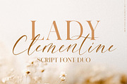 Lady Clementine wedding script fonts, a Serif Font by Angele Kamp (Thumbnail 1 of 10)