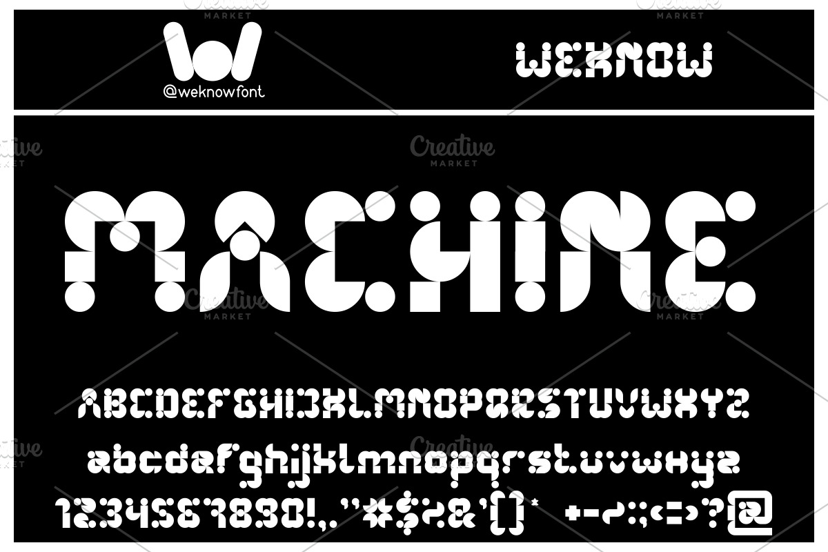 logotype Alphabet font, a Font by weknow (Photo 5 of 5)