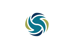 Swirling S and F letter vortex logo, a Branding & Logo Template by Rasagama Studio