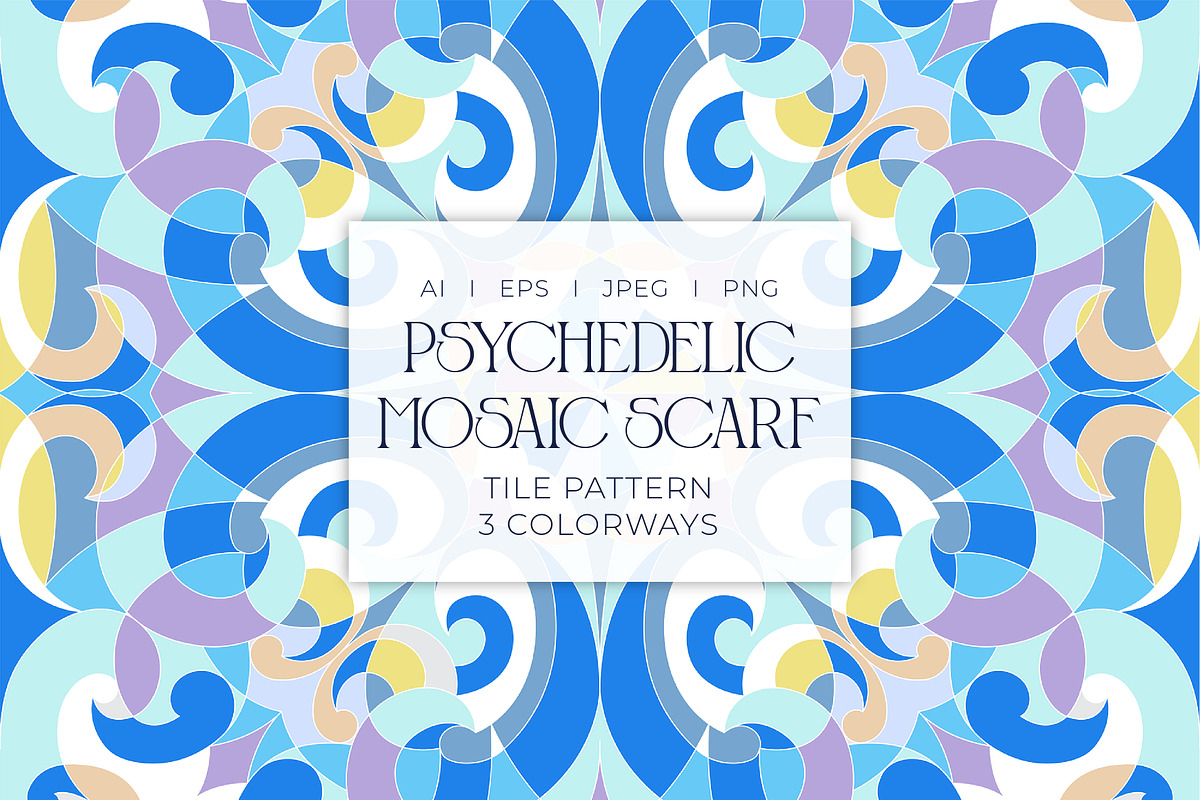 Mosaic Tile Print Patterns, a Pattern Graphic by ASTUDIO (Photo 1 of 6)