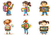 Back to School Clipart Black Teacher, a Seasonal Illustration by Designking (Thumbnail 3 of 5)