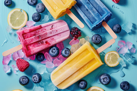 Fresh and Sweet Popsicles, a Food & Drink Photo by Virgo Studio