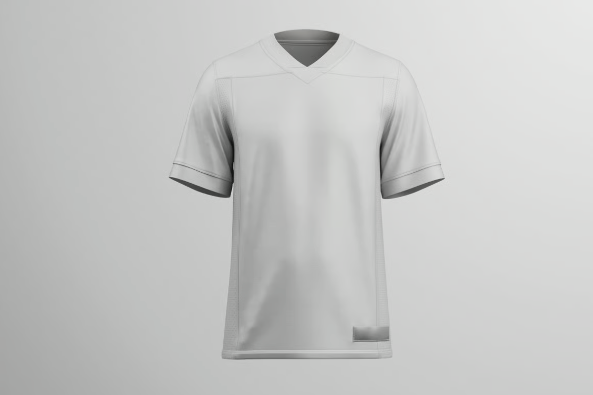 American Football Jersey Mockup, a Shirt Mockup by graphicsauce (Photo 4 of 4)