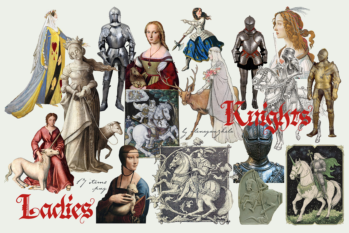 MEDIEVAL FANTASY - Scrapbooking Set, an Object Graphic by alenaganzhela (Photo 5 of 13)