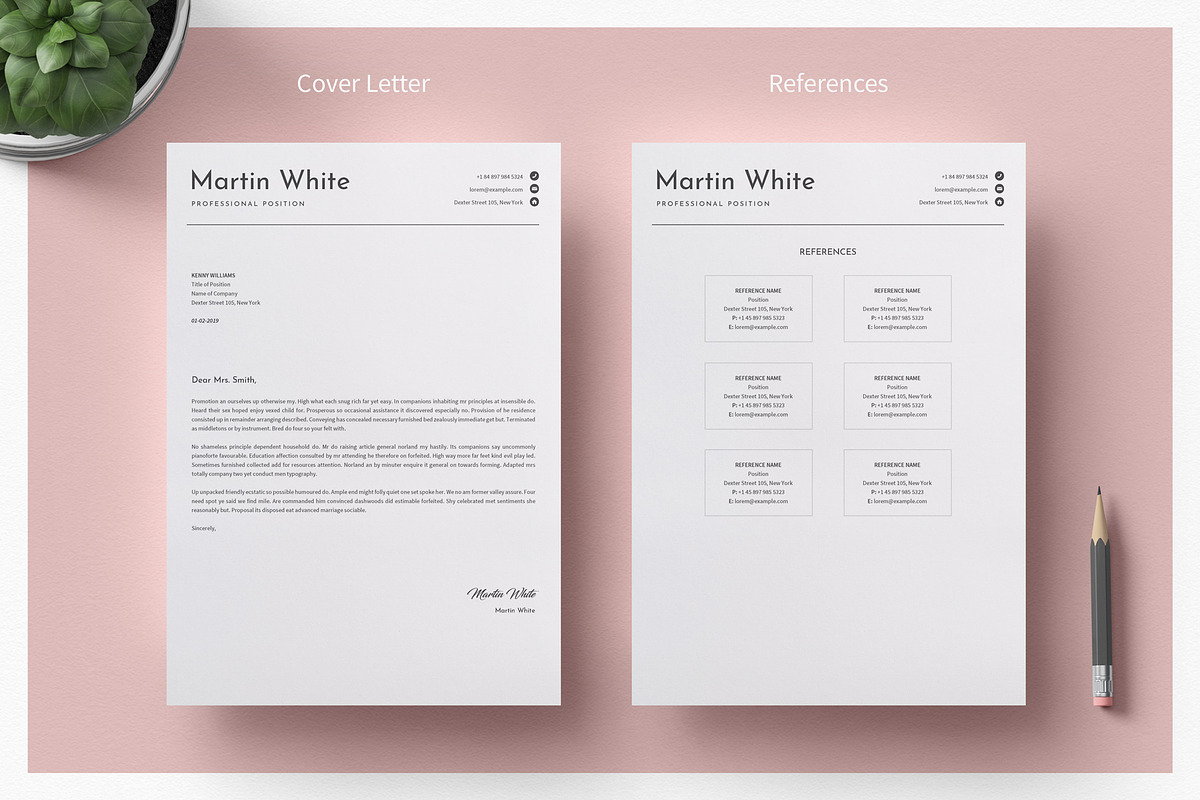 Clean Word Resume & Cover Letter, a Resume Template by TemplatesForest (Photo 2 of 4)