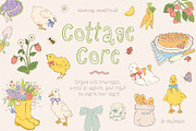 Cottagecore - Whimsy Summer clipart, a Decorative Illustration by Madiwaso (Thumbnail 1 of 9)