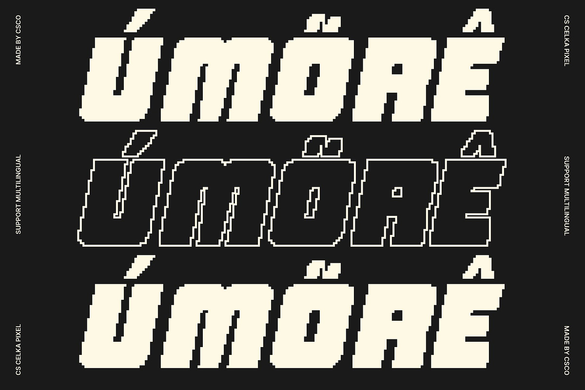 CS Celka Pixel, a Sans Serif Font by Craft Supply Co. (Photo 7 of 8)