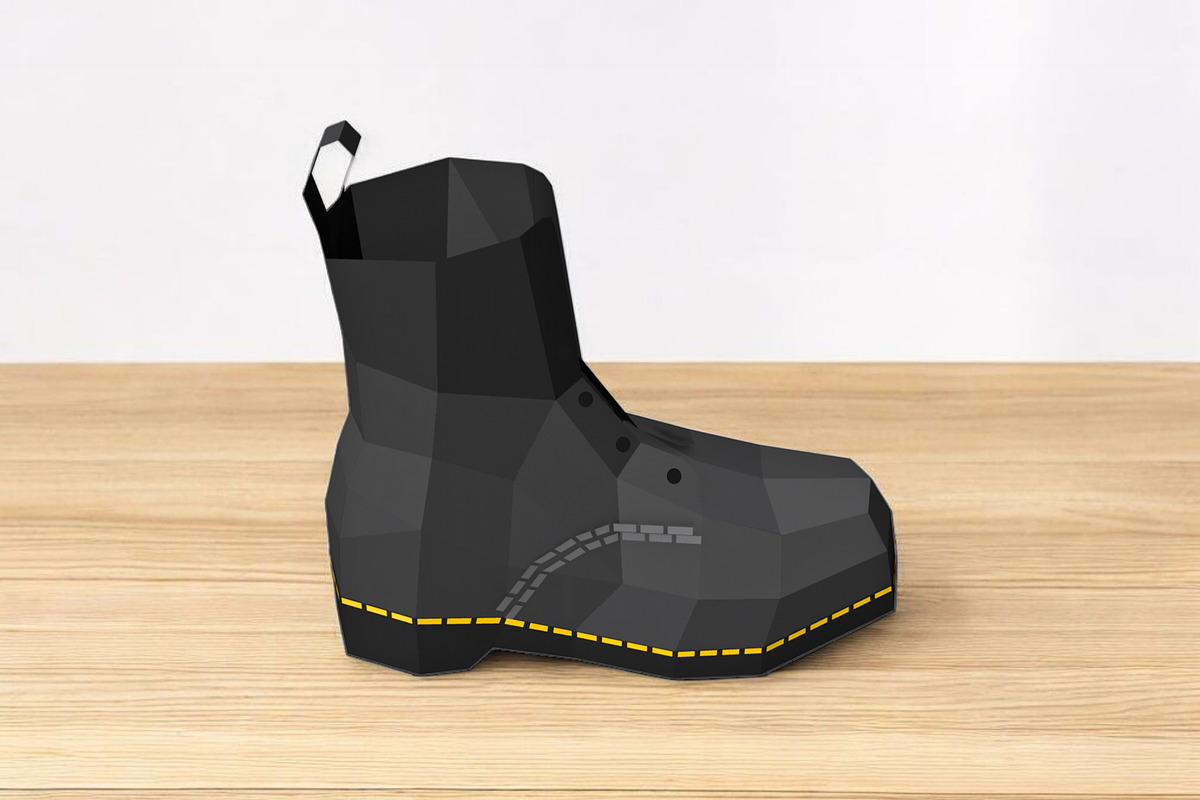 Boots - 3d papercraft, a Print Template by PAPER amaze (Photo 4 of 6)