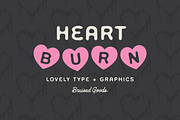 Heart Burn: Fonts + Graphics, a Symbol Font by Bruised Goods (Thumbnail 2 of 9)