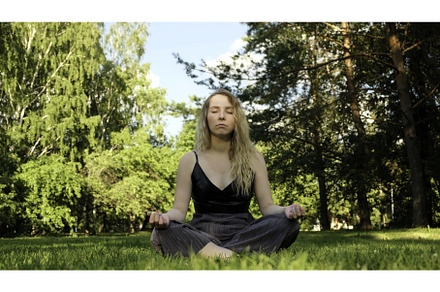 Young beautiful relaxed blonde woman, a Sports & Recreation Photo by Media Whale Stock