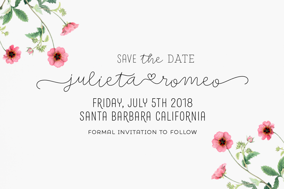 Save the Date preview 2