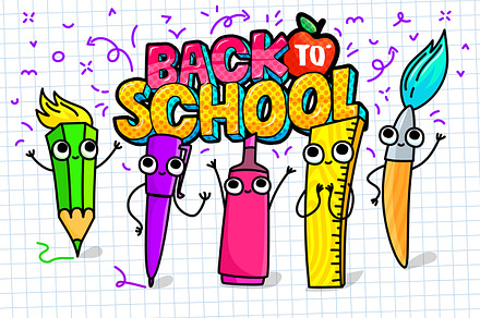 Back To School banner set