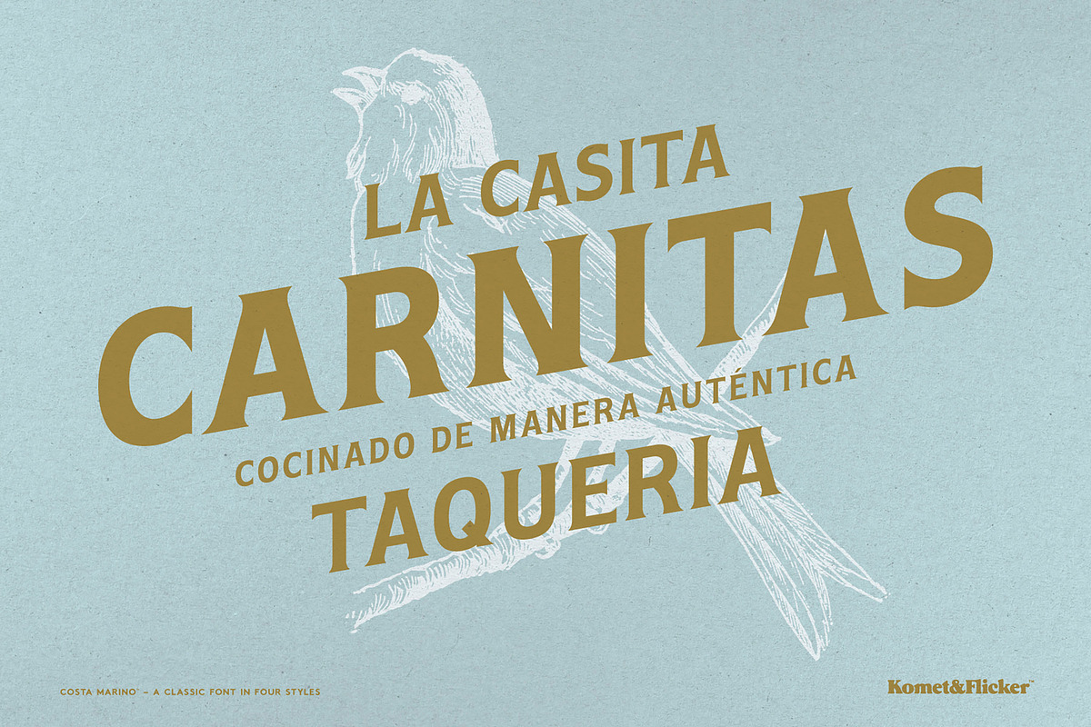 Costa Marino - A Classic Style Font, a Serif Font by Komet & Flicker (Photo 12 of 14)