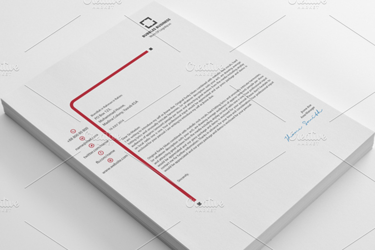 Letterheads, a Stationery Template by shujaktk (Photo 1 of 5)