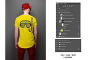 T-shirt mockup (front and back) # 2, a Shirt Mockup by Arfis (Thumbnail 5 of 6)
