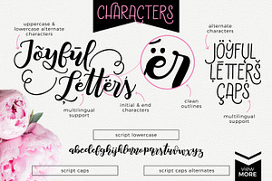 Joyful Letters Font Duo