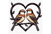 Vintage Valentine's Day Clipart, a Seasonal Illustration by Creative design (Thumbnail 4 of 7)