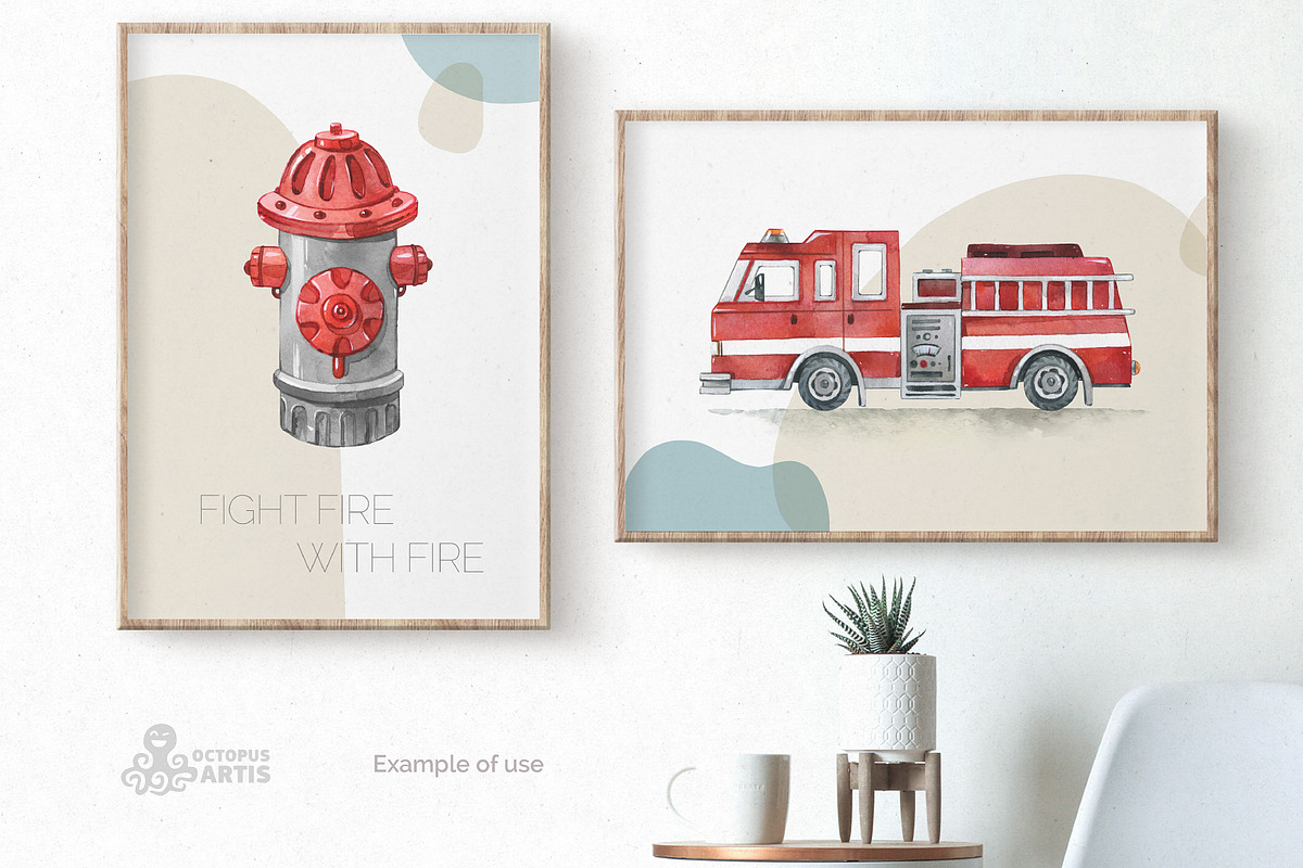 Rescue Vehicles Collection., a Transportation Illustration by OctopusArtis (Photo 10 of 10)
