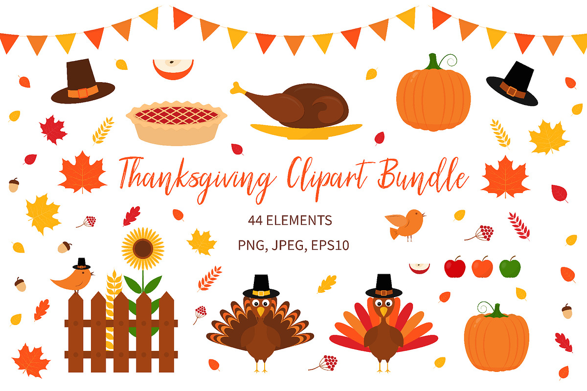 Thanksgiving Clipart Bundle, an Object Graphic by LaBelezokaDesign (Photo 1 of 6)