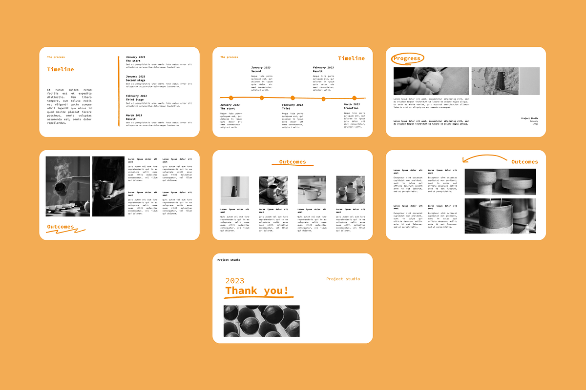 Brush Pitch Deck Template, a Presentation Template by Out of Context (Photo 3 of 5)